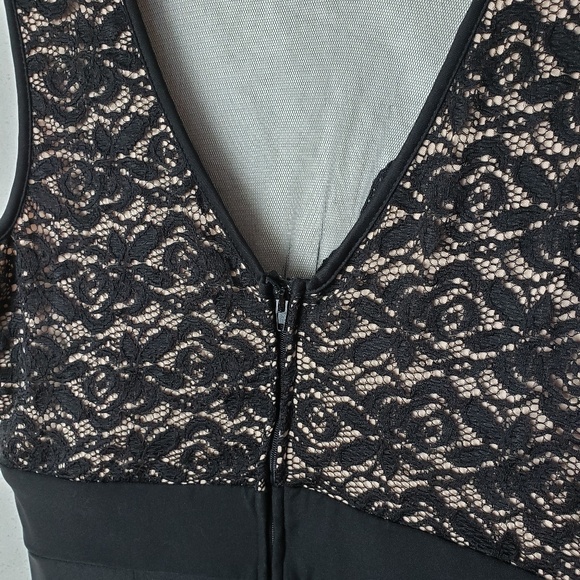 Trixxi Black Illusion Lace Sheath Dress 5 - Picture 5 of 8